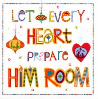 Let Every Heart Prepare Him Room Christmas Cards - Pack of 5